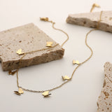 Delicate Butterfly Pendant Necklace for Women Girls