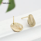14K Plated Stud Earrings Hooks DIY Drop Earrings