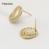 14K Plated Stud Earrings Hooks DIY Drop Earrings