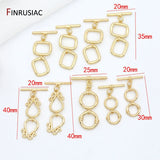 14K Plated Toggle Clasps Hooks for Bracelets Necklace Making Jewelry