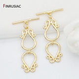 14K Plated Toggle Clasps Hooks for Bracelets Necklace Making Jewelry