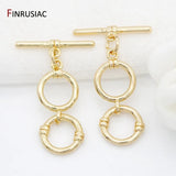 14K Plated Toggle Clasps Hooks for Bracelets Necklace Making Jewelry