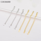 14K Gold Plated Water Drop Pendants Chains - Jewelry Making Findings