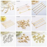 14K Gold Plated Water Drop Pendants Chains - Jewelry Making Findings