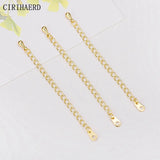 14K Gold Plated Water Drop Pendants Chains - Jewelry Making Findings