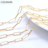 14K Plated Women's Chain DIY Necklace Bracelet Anklet Components