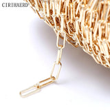 14K Plated Women's Chain DIY Necklace Bracelet Anklet Components