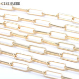 14K Plated Women's Chain DIY Necklace Bracelet Anklet Components