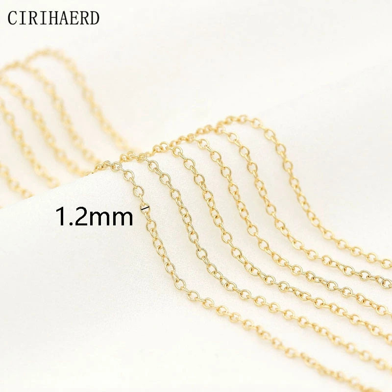 14K Plated Women's Neck Chain for Tassel Necklace DIY