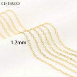 14K Plated Women's Neck Chain for Tassel Necklace DIY