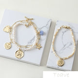 12 Constellation Pendant DIY Planet Bracelet Necklace Ear Stud 4pcs