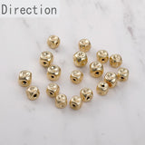 14K Square Matte Beaded Copper Plated DIY Hand Necklace Bracelet