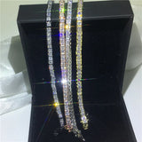 14K Princess Cut Lab Diamond Bangle Bracelet Wedding Jewelry Gift