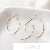 14K Wrapped Twisted Rod Earring Material