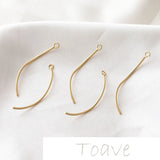 14K Wrapped Twisted Rod Earring Material