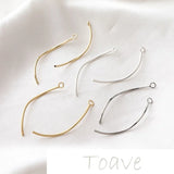 14K Wrapped Twisted Rod Earring Material