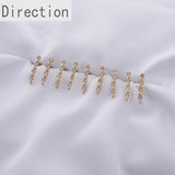 14K Gold Belt Ring Peach Heart Love Micro-Inlaid Zircon Earrings Jewelry