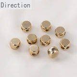 14K Gold-covered Double-hole Chain Adjusting Bead for DIY Jewelry