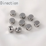 14K Gold-covered Double-hole Chain Adjusting Bead for DIY Jewelry