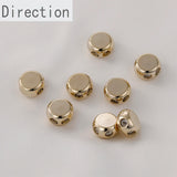 14K Gold-covered Double-hole Chain Adjusting Bead for DIY Jewelry