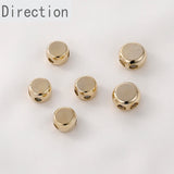 14K Gold-covered Double-hole Chain Adjusting Bead for DIY Jewelry