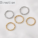 14K Gold Twisted Twist Open Link Ring Jewelry Accessories