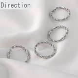 14K Gold Twisted Twist Open Link Ring Jewelry Accessories