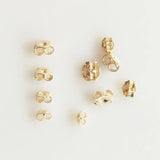 14K filled Ear clip earring back for DIY Jewelry 5pairs