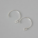 14K Filled Round Ball Bead Earring Hooks 925 Silver Circle Jewelry Making