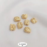 14K Gold Irregular Stone Spacer Beads DIY Bracelet Necklace