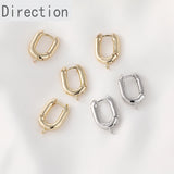 14K Gold-plated French U-shaped Small Earrings