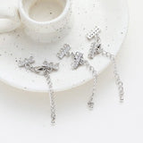 14K Gold-plated Necklace Chain with Zircon Charms for Jewelry Making