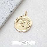 14K Leaf Pendant Jewelry Making Supplies