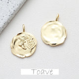 14K Leaf Pendant Jewelry Making Supplies