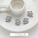 14K Plating Real Flowers Zircon Clasp DIY Necklace Bracelet Material