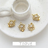 14K Plating Real Flowers Zircon Clasp DIY Necklace Bracelet Material