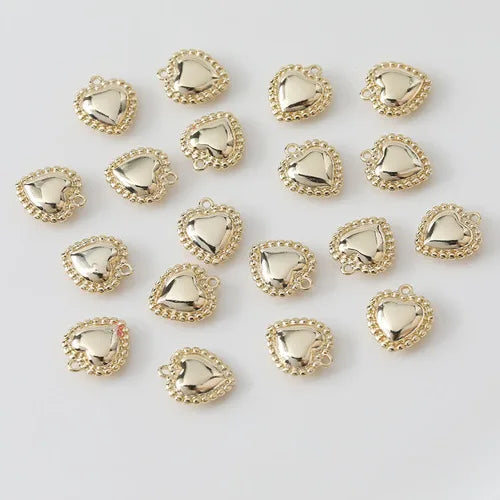 14K Real Preservation Niche Love Pendant DIY Pearl Earrings Necklace Accessories