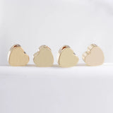 14K Real Filled 5MM Heart Necklace Bracelet Beads for Jewelry Making