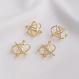 14K Real Filled Copper Star Charms Pendants 13MM DIY Jewelry Making