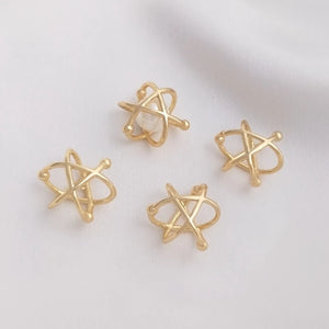 14K Real Filled Copper Star Charms Pendants 13MM DIY Jewelry Making