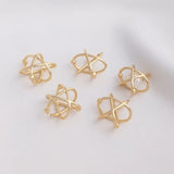 14K Real Filled Copper Star Charms Pendants 13MM DIY Jewelry Making