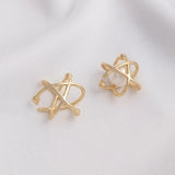 14K Real Filled Copper Star Charms Pendants 13MM DIY Jewelry Making