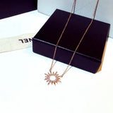14K Zircon AA All Match Necklace Banquet Party Accessories