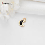 14K Gold Plated Brass Charms Earrings Pendants for Jewelry Making