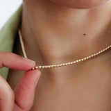 14K Gold Plated Brass Round Bead for DIY Jewelry Making