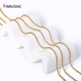 14K Gold Plated Cable Chain 4mm*3mm DIY Necklace Chain, Jewelry Making Supplies