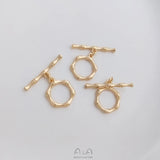 14K Copper Feather Buckles Lobster Clasps OT Hooks DIY Jewelry Findings