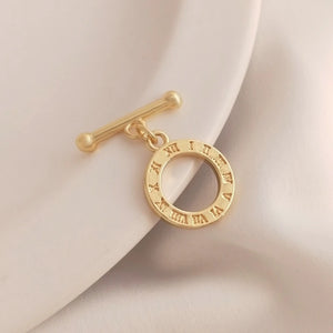 14K Plated Copper Feather Buckles Round Clasps Hooks DIY Jewelry Findings