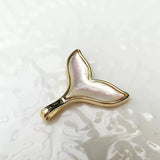 14K Plated Copper Shell Fish Tail Earrings Charms Necklace Pendants