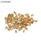 14K Plated Earring Fixtures Parts Ear Backs Stopper DIY Jewelry